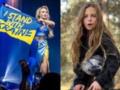 Полякова показала, як її молодша дочка із прапором гімн України співала – відео