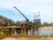 На Ровенщине военные инженеры завершают строительство 95-метрового деревянного моста