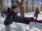 Йога на снегу: как американцы снимают стресс зимой