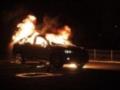 В столице из-за взрыва сгорел автомобиль