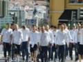 Сборная Украины прогулялась по Лиссабону перед стартом в отборе Евро-2020