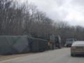 В Крыму грузовик российских оккупантов угодил в ДТП