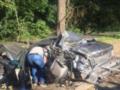 В Киеве фура въехала в два припаркованных авто