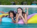 Оля Полякова показала подросших дочерей в бассейне