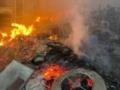 Удар по предприятию на Черниговщине вызвал пожар площадью 6800 кв. м