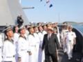В КНДР со второй попытки спустили эсминец на воду