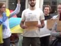 В Брюсселе украинцы выразили солидарность с протестами в Украине