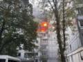 Момент прилета ракеты в Днепре попал на видео