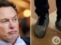  Огромные ноги  Илона Маска в странных кроссовках наделали шум в сети: миллиардер с юмором отреагировал