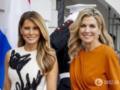 Мелания Трамп встретила королеву Максиму в  драматическом  платье за более чем 200 тысяч гривен.