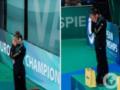 Поступок украинских гимнасток во время гимна России на чемпионате Европы в Болгарии попал на видео