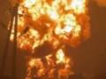 Под Ставрополем эффектно горит нефтебаза