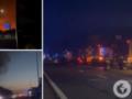 Взрывы, пламя и спасение людей: в ГСЧС показали видео первых минут после прилета в селе Мила Киевской области