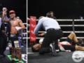 В США непобедимый боксер выиграл бой брутальным  нокаутом года .