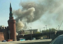 У Москві поряд з Кремлем сталася сильна пожежа