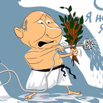  Потрите мне спинку : Путин в душе с геем произвел фурор в сети. Фотофакт