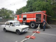 The fire in the territory of the military unit in Rivne is localized