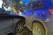 Two cars in the evening paralyzed the traffic of trams near the bus station