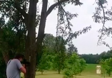 Careless shooter put a bullet in the refrigerator with explosives and almost died