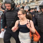 Ducks and girls: photos and video of detentions appeared at rallies in Russia