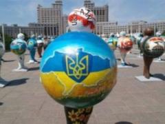 В Казахстане зарисовали скандальную карту Украины без Крыма