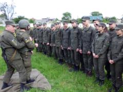 В Нацгвардии начались занятия с молодыми контрактниками