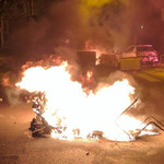 Cars and toilets burned: riots broke out in Berlin. Photo fact