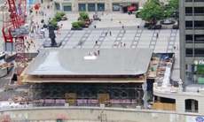 The roof of Apple s new store in Chicago resembles a giant MacBook Air