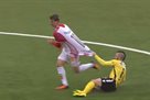 Протащил буксиром: Видео курьезного нарушения правил в чемпионате Норвегии