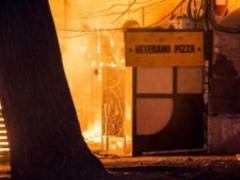 In the Dnieper, a pizzeria was burning - PHOTO,