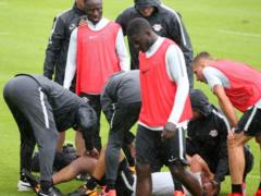 Nabi Keita avenged the team-mate in training, injuring him