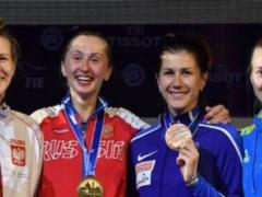 Ukrainian fencer Krivitskaya won the World Championship award for the first time