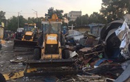 In Kiev, the market on Lesnaya was demolished by a court decision - the mayor s office