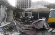Media: Fast food with visitors was demolished in Kiev