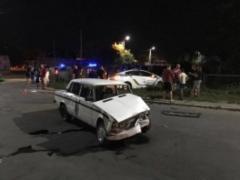  VAZ  crashed into the patrol car in Rivne