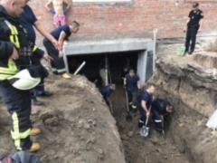 On the construction site in Kiev collapsed soil, there is a dead - PHOTOS,