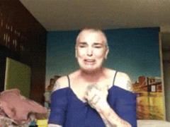 Sinead O Connor in tears recorded a video about the difficulties and suicidal tendencies