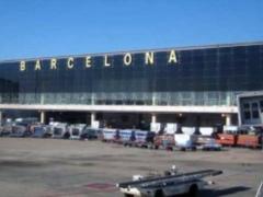 Huge queues formed at the airport in Barcelona