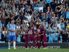 Manchester City confidently outplayed Brighton