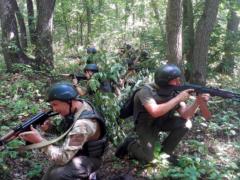 Гвардейцы Слобожанской бригады провели учения в полевых условиях