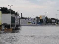 Odessa after a powerful shower flooded
