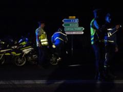 In France, a car rammed a pizzeria