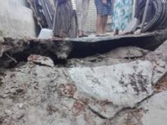 На Андріївському узвозі обвалилася грунт