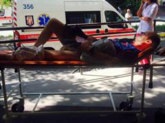 In Kiev, again delivered board with seriously injured fighters ATO