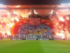 Fans of Legia responded to UEFA s decision to fine the club