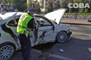 Водитель Skoda, снесший ограждения на Луганской, обратится в суд.