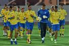 The Ukrainian team held its first training session before the match with Turkey