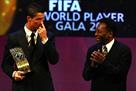 Pele congratulated Ronaldo on the bombardier achievement