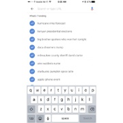 The iOS version of the Google app has trends and instant answers