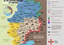 Російсько-окупаційні війська загострили ситуацію у зоні АТО - карта